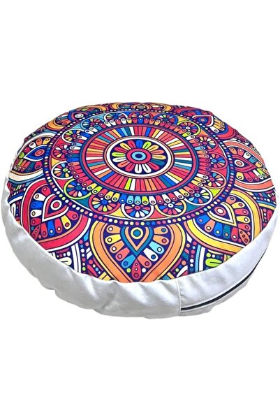 Genel Markalar Karabuğday Dolgulu Meditasyon Minderi -%100 Pamuklu Yoga Medit...