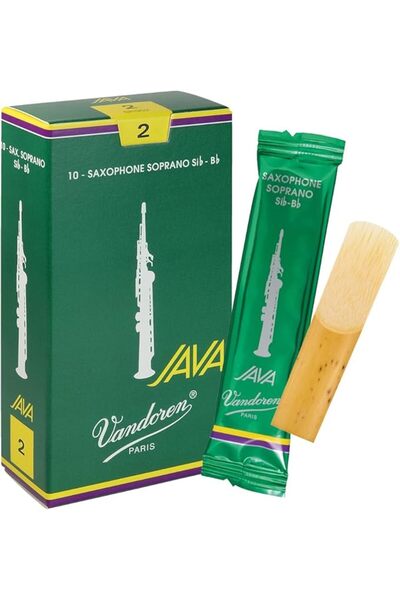 Genel Markalar SR302 Soprano Sax JAVA Reeds Strength 2; 10'lu Kutu