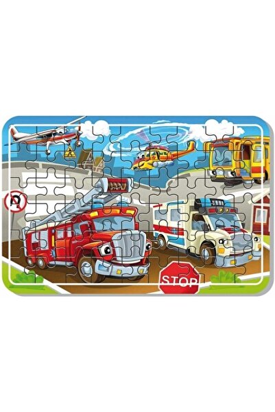 yenibagshop سيارات A4 لغز 54 قطعة، لعبة، بازل خشبي 54 قطعة