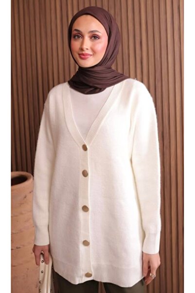 Abalı Abalı..Yeni sezon HIRKA DÜĞME DETAYLI KAHVERENGİ