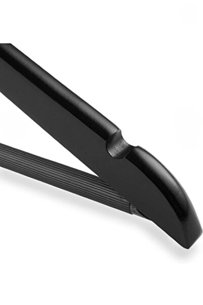 Lorien 24 Pieces Clothes Hangers Wood Look Plastic a Quality Black