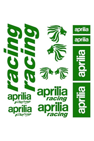 Oracal 651 Set Stickere Moto, Aprilia Racing verde