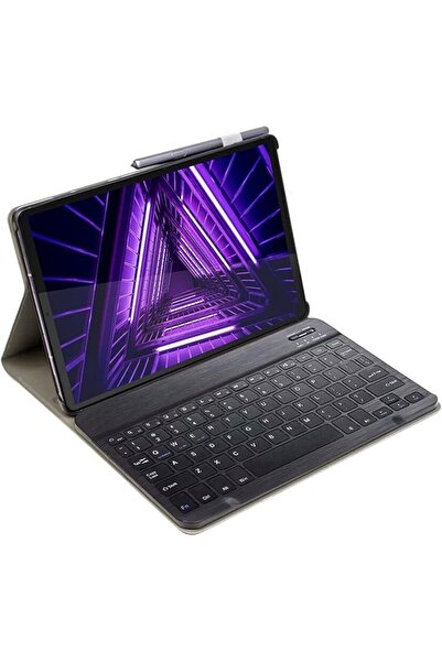 Genel Markalar Lenovo Tab M10 TB-X306F 10.1 Tablet Bluetooth Klavyeli Standlı...