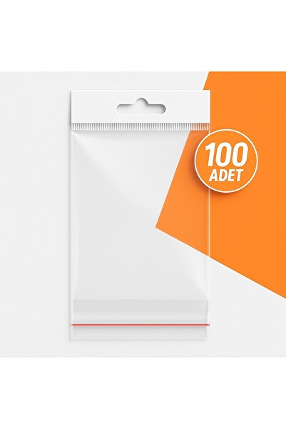 FATİHSAN Şeffaf Yapışkanlı Askılı Poşet 8X45 – OPP Ambalaj Jelatin (100 Adet)