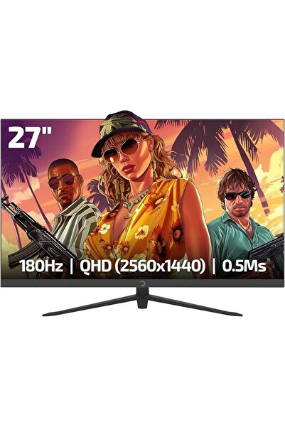 Genel Markalar Power 27" Sonic T80 Flat Fast IPS 180HZ 0.5Ms QHD 2K Gaming Mo...