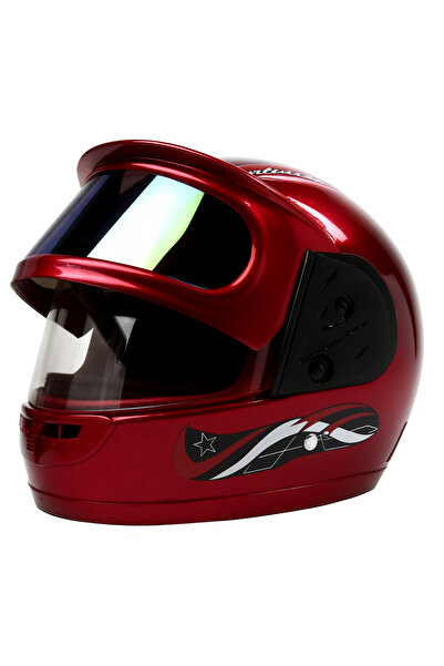 FIXATO Cască integrală unisex pentru motocicletă/scuter, cu vizieră dublă, FI...