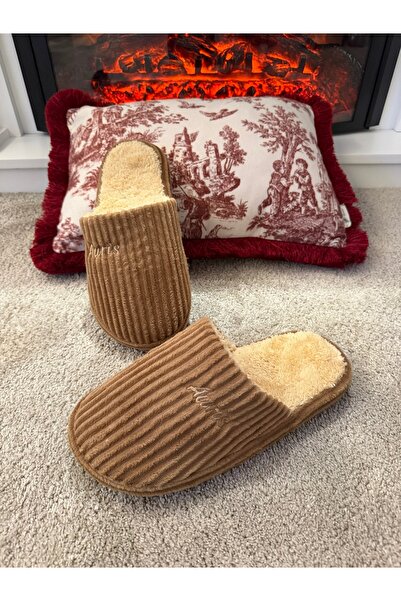 Auris Men's Silent Sole Very Soft and Lightweight Wool Inside Plush House Slippers