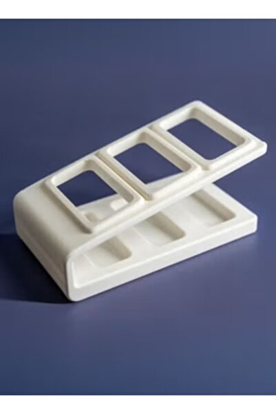 3D Brothers Elegant White Remote Holder – Stylish Organizer for Up to 3 Remotes