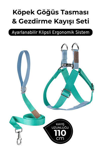 pasiole طقم طوق للكلاب قابل للتعديل وحزام للمشي |   صناعة يدوية، متينة، سهلة ...