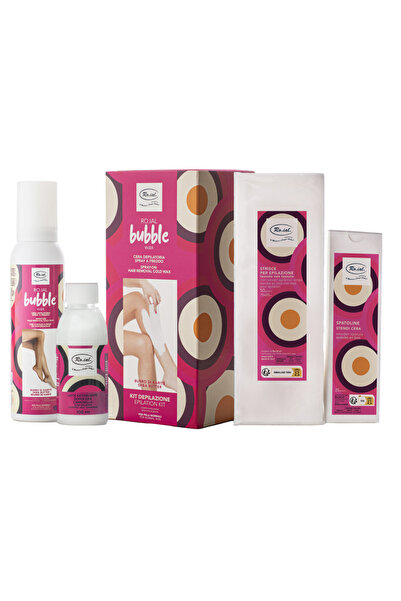 Roial Italy Kit de epilare rapidă cu ceară rece pentru piele sensibilă Ceară cu bule Roial cu unt de shea
