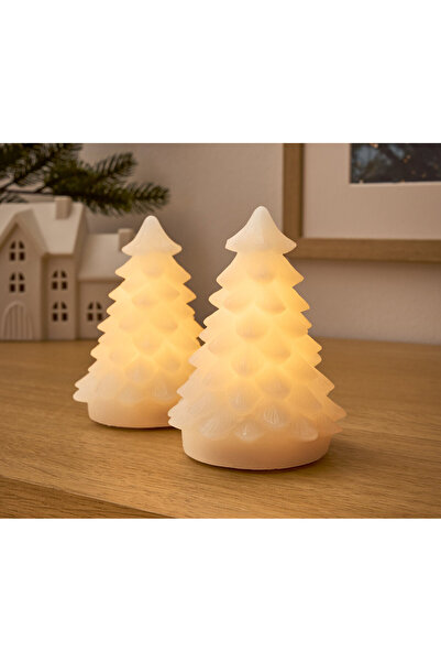 Tchibo LED Yılbaşı Ağacı, Gerçek Mum, 2li