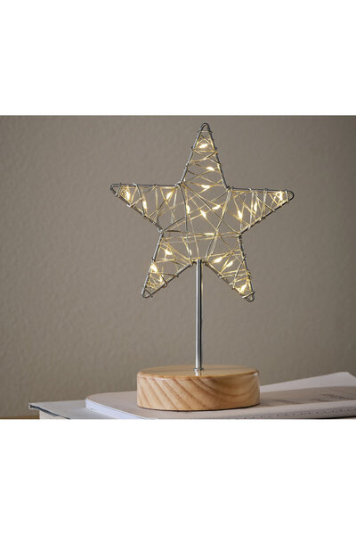 Tchibo LED’li Dekoratif Figür, Ahşap Ayaklı