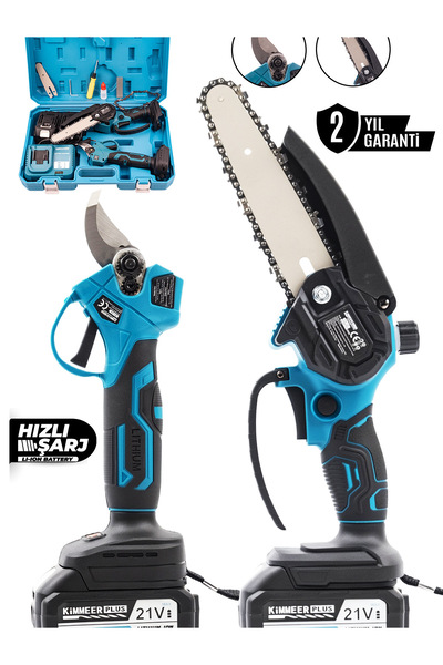 BODDAH 2 li bahçe seti 32 Mm makas ve Budama testeresi