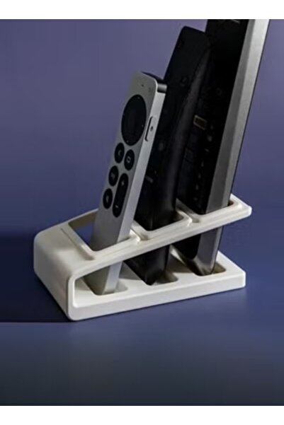 3D Brothers Elegant White Remote Holder – Stylish Organizer for Up to 3 Remotes