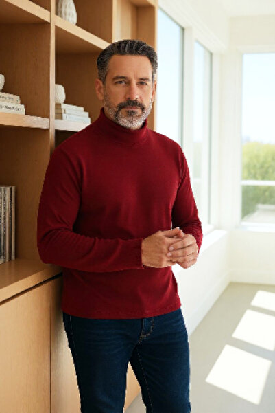 Star Fashion Bluza barbati vatuita, cu guler pe gat, cu striatii