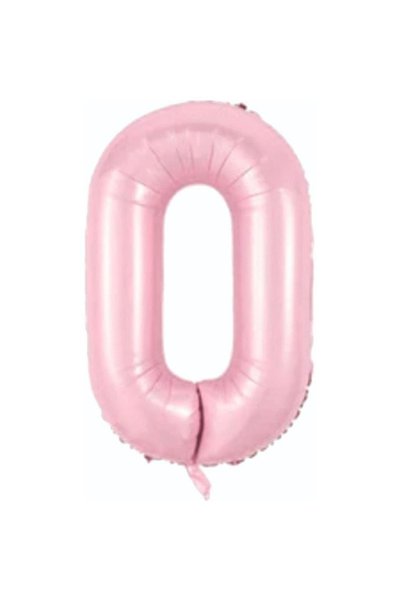Generic Brand Foil Balloon Number 0 Helium Balloon 76 Cm Pink Color - Age 0 B...
