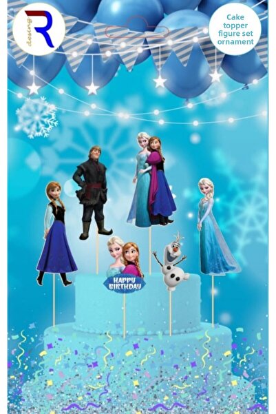 Cadde Süs personaj seturi de ornamente pentru tort cu tematică Frozen