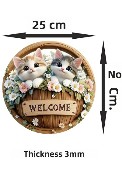 YALOVA SHOP Uv Printing Modern Design Stylish Door Ornament Welcome Door Ornament