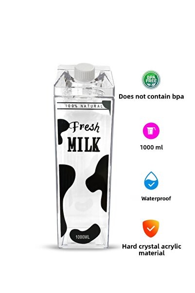 mystylee زجاجة حليب ميكا من مايستايل FM-27 سعة 1000 مل |   تصميم متين بنمط ال...
