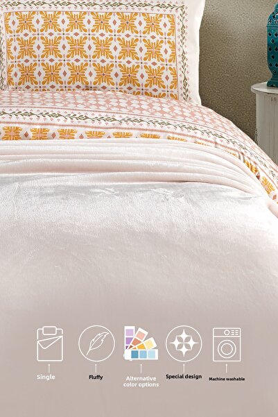 Elart Calinda Blanket Single Size (160X220 cm) Cream