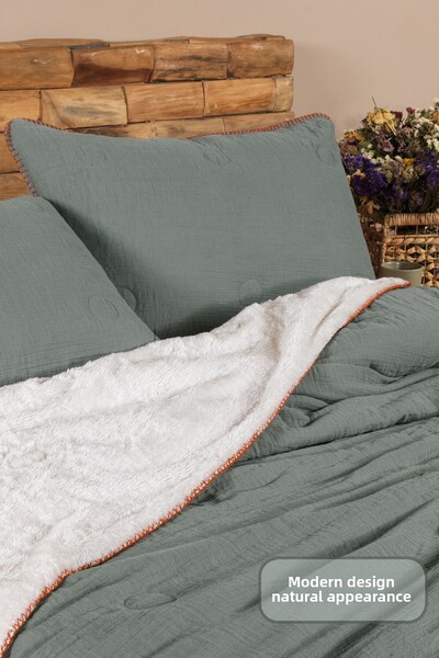 Elart Palermo Comfort Sleeping Set Double Size 3 Pieces (220X240 cm) Green