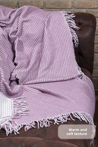 Elart Carlos Tv Blanket Waffle Cotton (130X170 cm) Purple