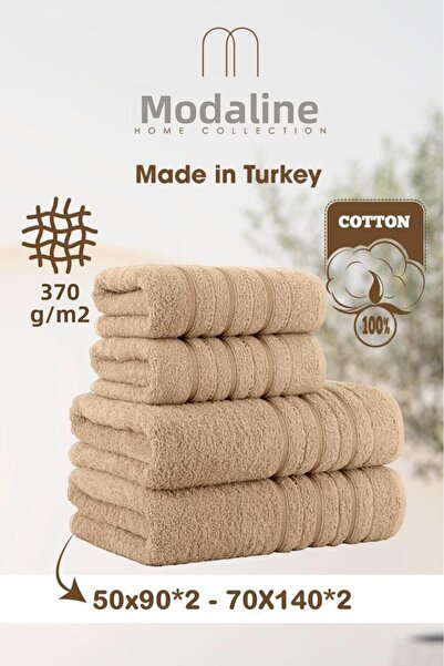 Acacia Bathroom - Hand Towel Set Premium Cream 50X90 / 70X140 X2