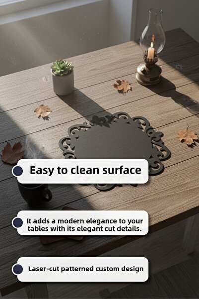 Grandmix Rustic Wooden Placemat Set of Two Exquisite Patterned American Placemats