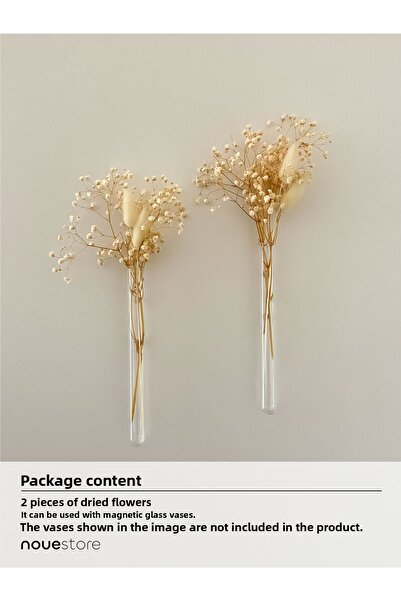 Noue Store Decorative Dried Flower Set Compatible with Magnetic Glass Vases Dried Flower Set