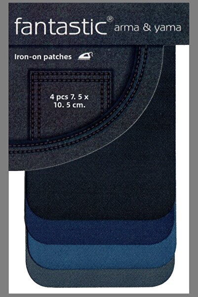 FANTASTIC ARMA 4-Pack Iron-On Woven Embroidery Patches for Clothing (Mixed) Fabric Patch Easy Application