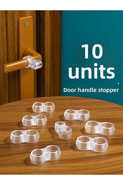 nistabolje 10 bucăți opritoare pentru mânerul ușii, bara de protecție din pla...