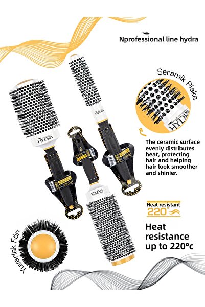 Hydra Professional Line Κεραμική βούρτσα φούσκωματος Hd-2406