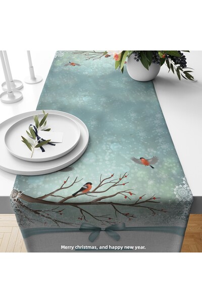 Filamente ديجيتال مطبوع رانر - نمط السنة الجديدة / الكريسماس - 140x40 سم