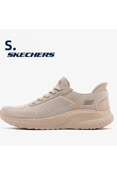 SKECHERS Bobs Squad Chaos Current Muse 117497 Unisex sportovní boty BÉŽOVÁ