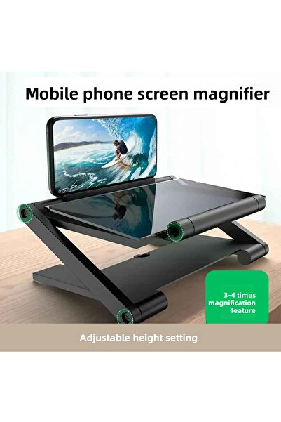 Trend Store Foldable 8 Inch 3D Hd Mobile Phone Screen Magnifier – Video Projector Stand
