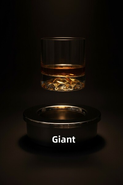gigAnte Deluxe Handcrafted Steel Whiskey Chiller and Premium Whiskey Glass Set