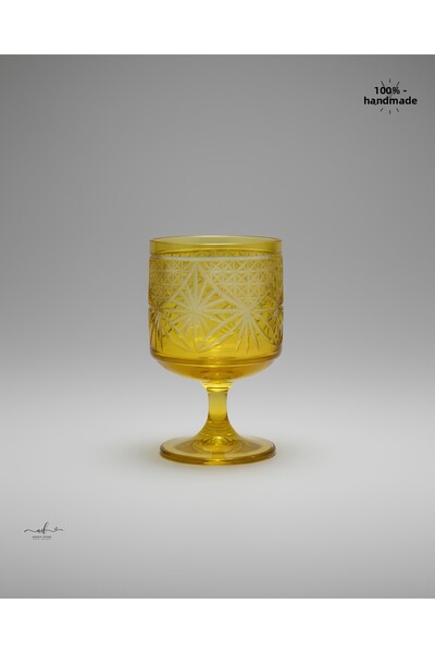 AKDEN STORE Cut Crystal Decor Maple Cup, Magnolia Bowl