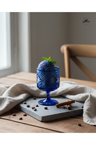 AKDEN STORE Cut Crystal Decor Maple Cup, Magnolia Bowl