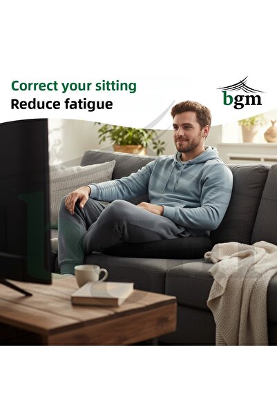bgm Orthopedic Sitting Cushion with Hard Sponge Support – Washable Cover, Hard Structure Orthopedic Pillow