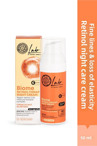 Natura Siberica Retinol Terapi Gece Yüz Bakım Kremi 50 ml - Lab by NS. Biomul.
