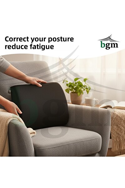 bgm Orthopedic Lumbar Cushion with Hard Sponge Support – Washable Cover, Hard Structure Orthopedic Pillow
