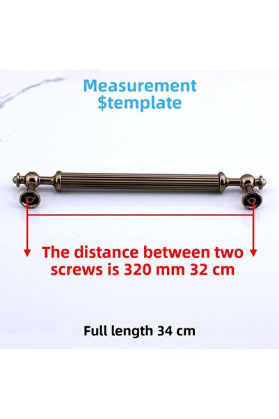 Badem10 Generation Striped Bronze Metal Handle 320 mm Furniture Drawer Kitchen Cabinet Cupboard Handles Handle Handles