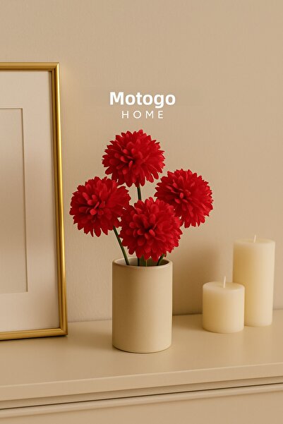Mottogo Decorative Artificial Chrysanthemum 5-Flower Bouquet