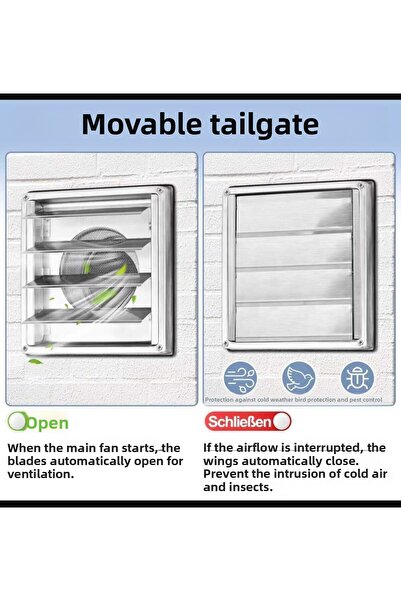 ÇELİK MENFEZ Aspirator Outlet Cover Stainless