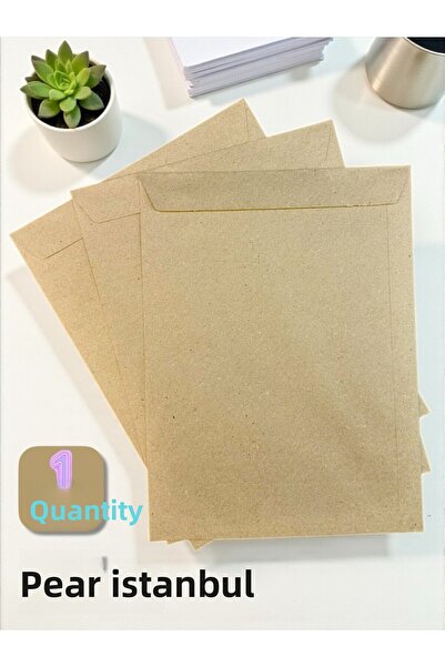 Pera İstanbul 1 قطعة 24×32 سم مغلف دعوات فاخر من ورق الكرافت، مغلف بطاقة تهنئ...