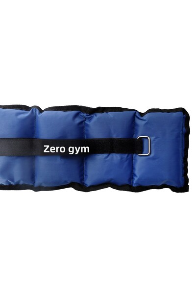 ZEROGYM Greutatea mâinilor și picioarelor 1 kg x 2 bucăți, țesătură Oxford albastră, cu pulbere de fier,