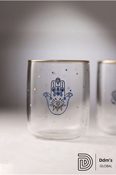 Rakle Charm Water Glass Set of 3 315 Cc Blue