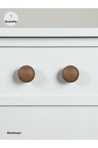 DKSDİZAYN Wooden Knob - Furniture Drawer Kitchen Cabinet Handle Knob Evening Dress 1St Class Quality