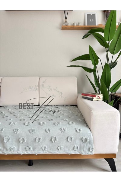 best house decor Custom Color Water Green Tassels Sofa Cover 100X250 cm Best Quality