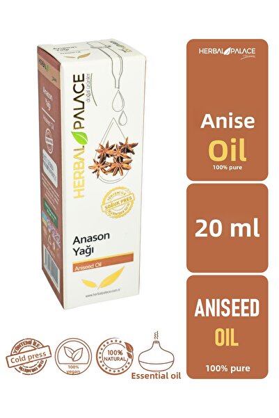 Herbal Palace Anise Essential Oil 20 ml & 100% Pure and Natural (Aniseed Oil)